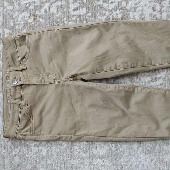 American Eagle Hi-Rise Jegging Super Stretch Jeans 0 Brown Tan - Picture 9 of 15